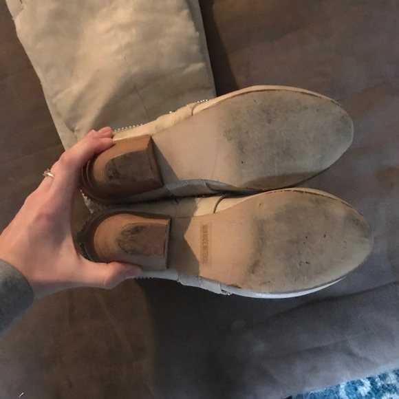 SOLD! Rhinestone Cream Boots - Picture 7 of 8